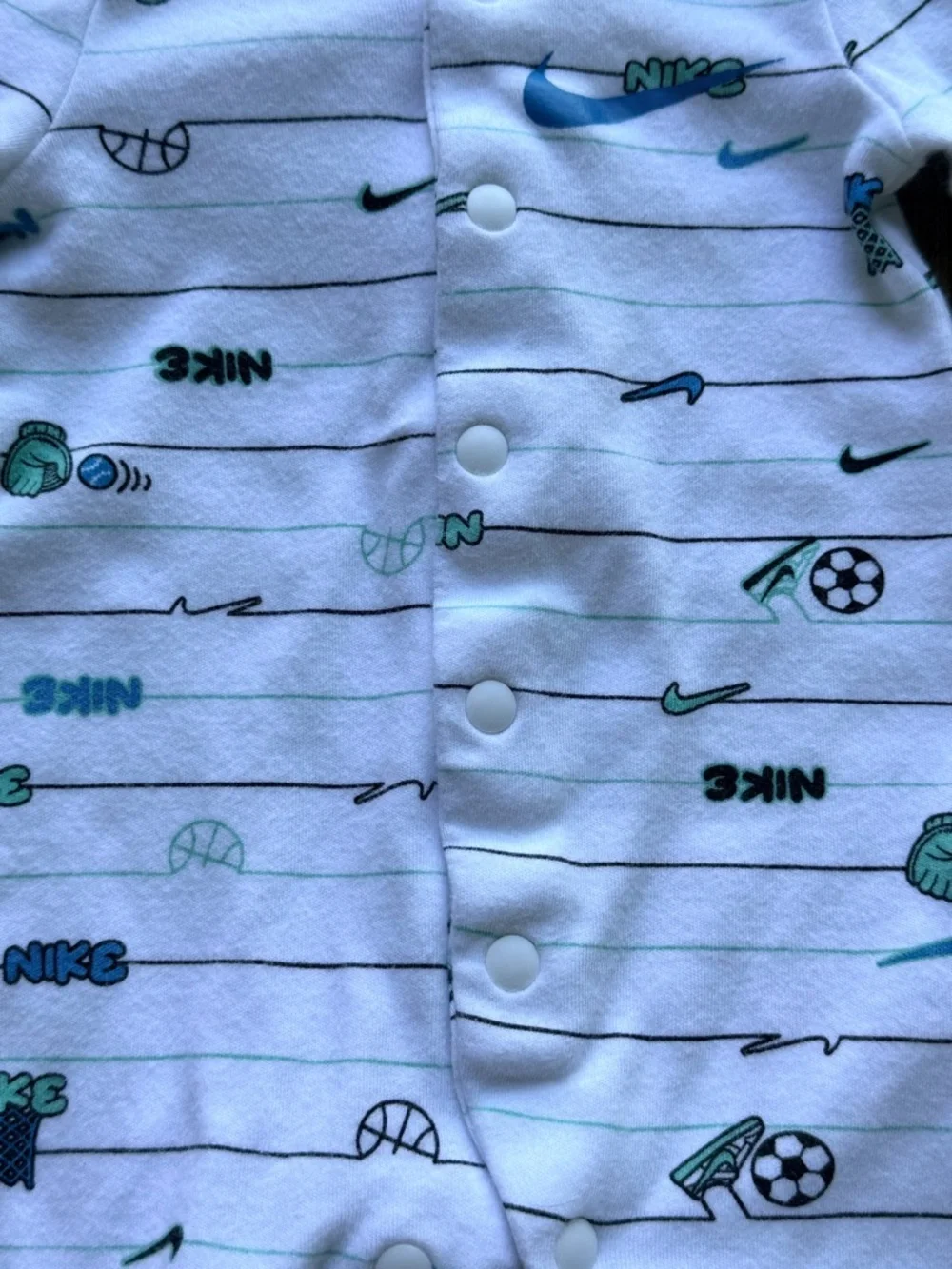 NIKE | Baby Sleepers | Newborn | 2 Piece Set | Footed Pajamas | Bundle